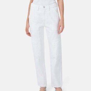 Agolde Cooper Cargo Jeans in Milkshake Size 25